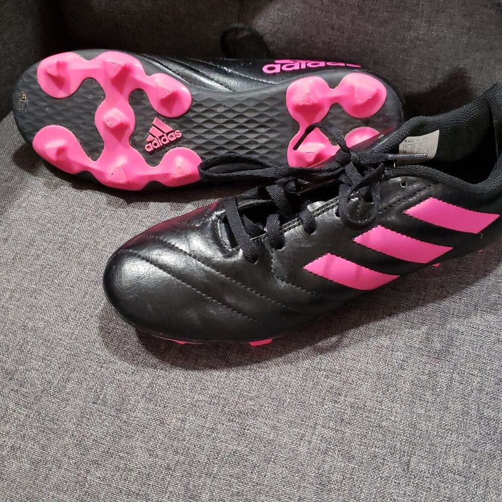 Adidas Goletto‎ VIII FG J Youth Soccer Cleats - Black/Shock Pink